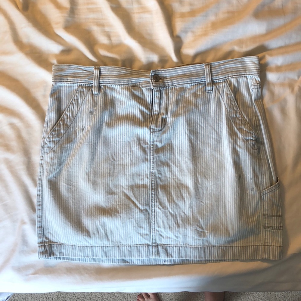 Blue & White striped skirt- Old Navy